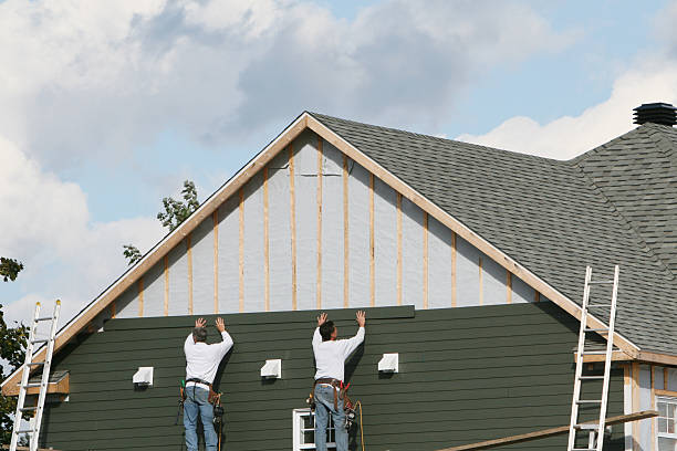 Professional Siding Replacement technician working in Pierpont, OH